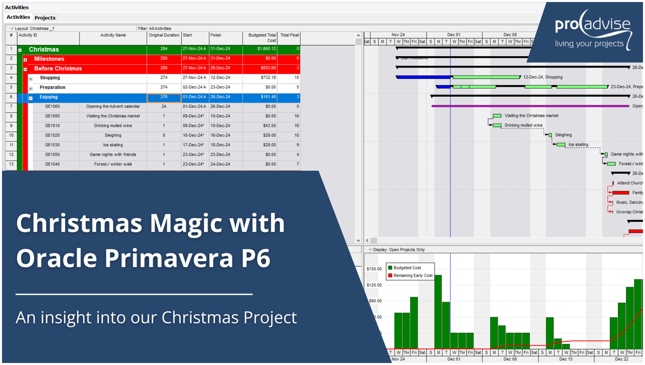 Christmas magic with Oracle Primavera P6