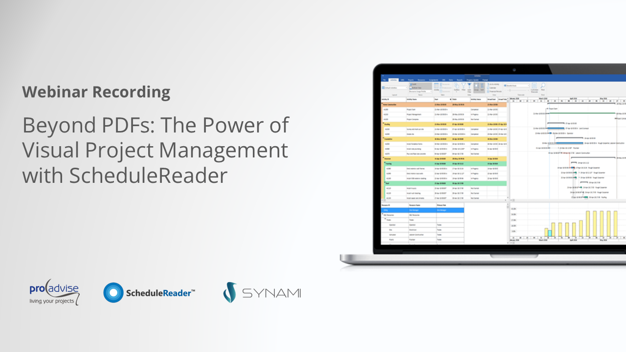 Webinar: Beyond PDFs - the Power of Visual Project Management with SchedulerReader